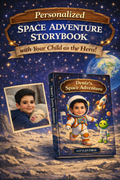 Personalized Space Adventure Storybook | Custom Illustrated Children's Book (Digital PDF)