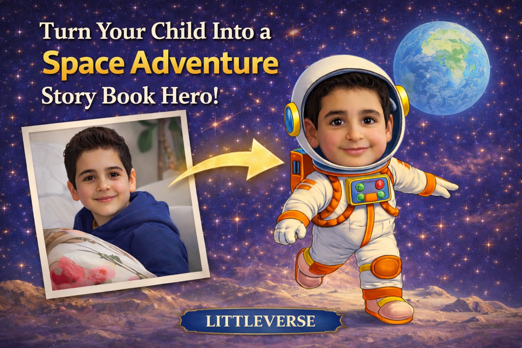 Personalized Space Adventure Storybook | Custom Illustrated Children's Book (Digital PDF)