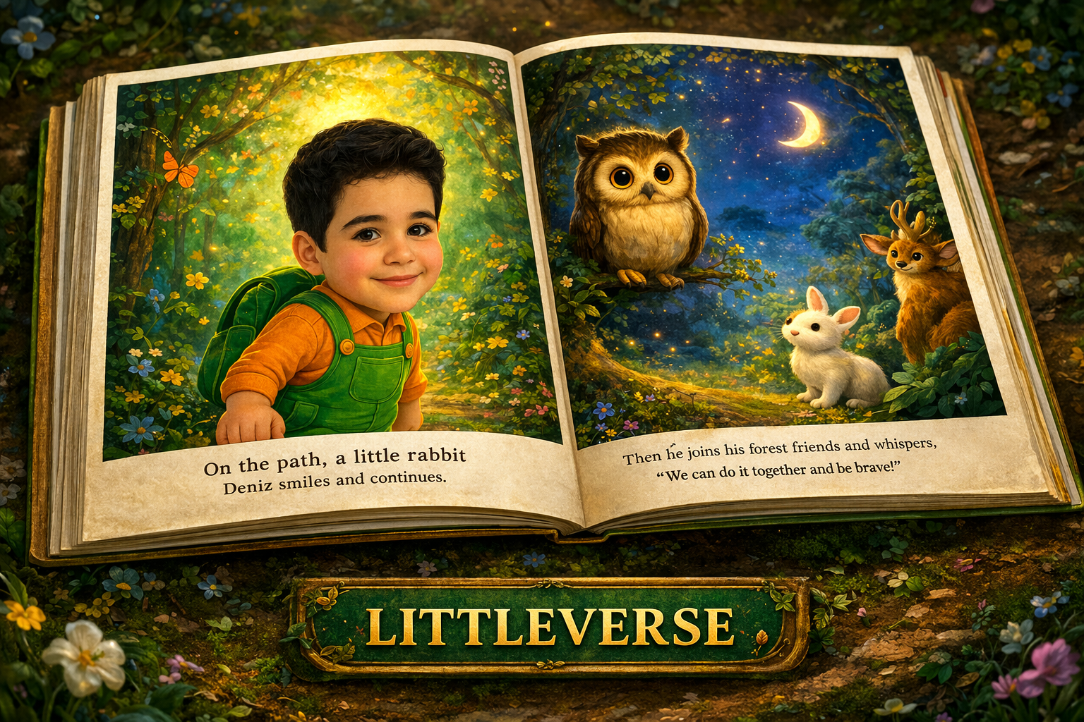 Personalized Forest Adventure Storybook | Custom Illustrated Children's Book (Digital PDF)