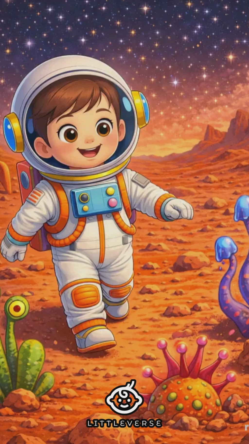 Personalized Space Adventure Storybook for Kids | Custom Illustrated Printed Children’s Book